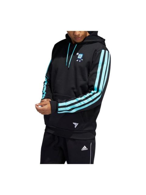 adidas Men's adidas Trae Avatar Trae Young Contrasting Colors Stripe Basketball Sports Black HB3125