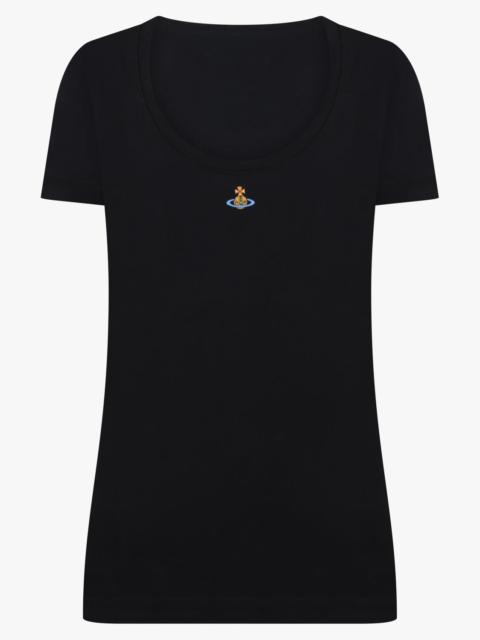 Vivienne Westwood LOLLO MULTICOLOUR ORB T-SHIRT | BLACK