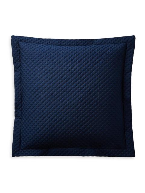 Ralph Lauren Organic Cotton Sateen Handkerchief 500-Thread Count Euro Sham - Navy