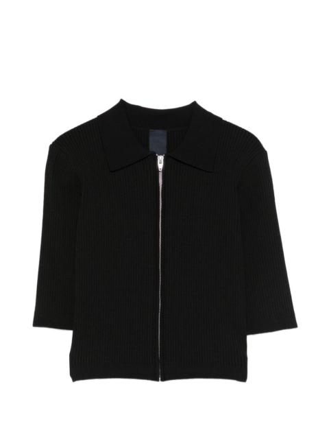 JUUN.J ribbed zipped cardigan