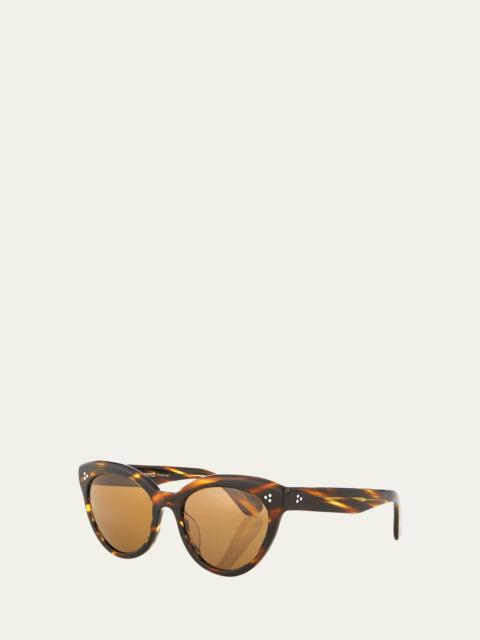 Oliver Peoples Roella Cellulose Acetate Cat-Eye Sunglasses