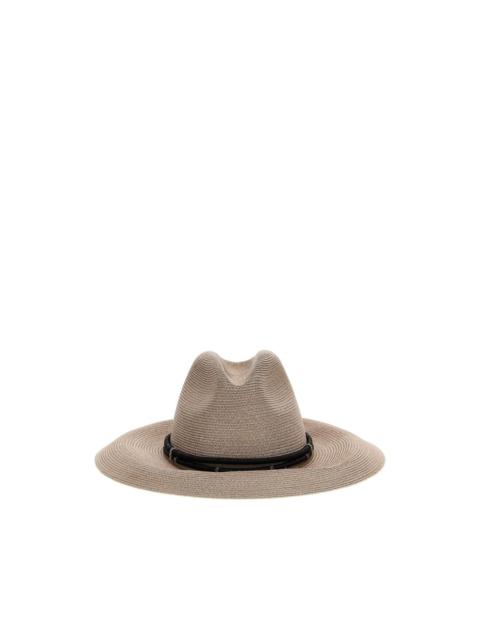 Brunello Cucinelli wide-brimmed straw hat