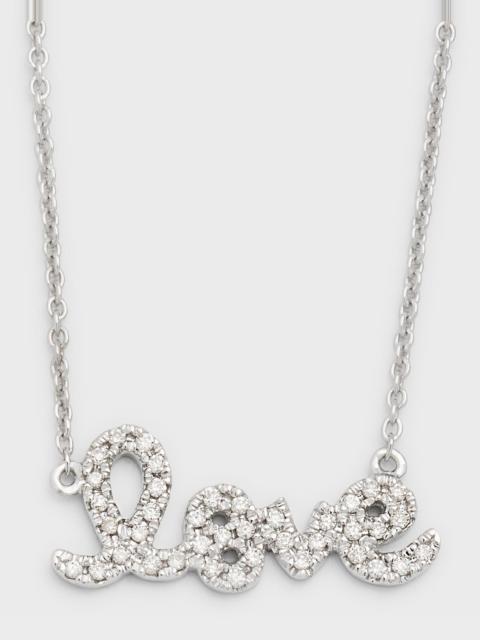SYDNEY EVAN Gold Diamond Love Necklace, Small