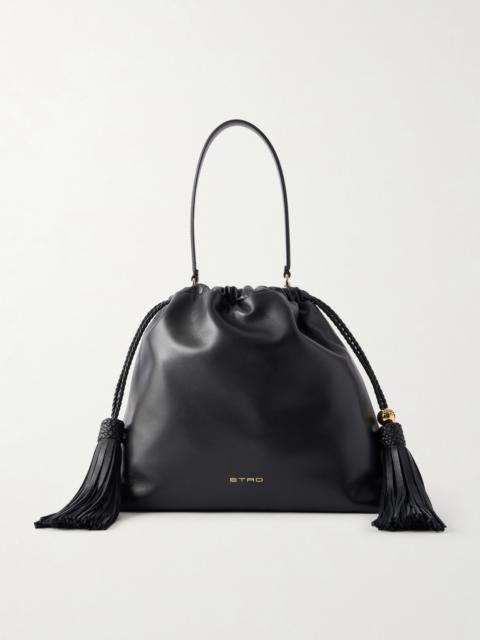 Etro Kalispera Tasseled Leather Shoulder Bag