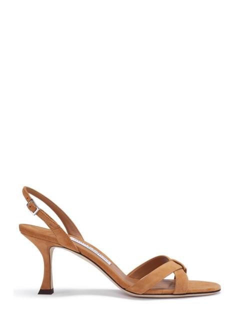 JIMMY CHOO Elsy 70 Suede Slingback Sandal