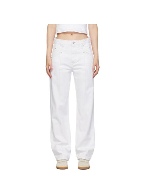 Isabel Marant White Nadege Jeans