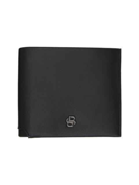 BOSS Black Goatskin Bifold Wallet