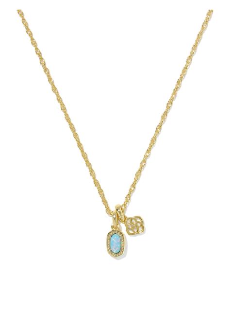 KENDRA SCOTT Mini Elisa Dira Gold Necklace