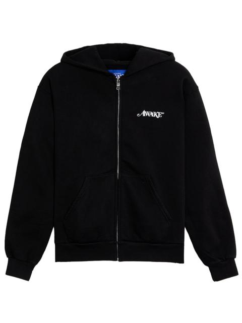 AWAKE NY Classic Logo Full-Zip Hoodie "Black" AWK FW24 HD308 BLK