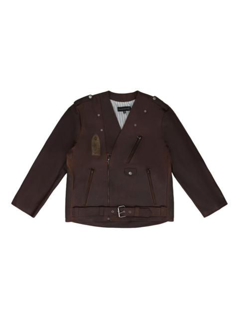 WHO DECIDES WAR Perfecto leather jacket