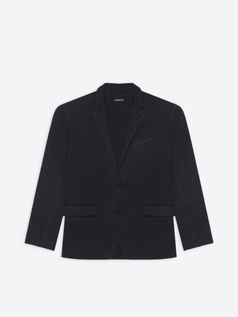 BALENCIAGA Oversize Worn-out Jacket in Black