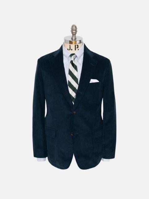 J. PRESS NAVY NARROW WALE CORDUROY SPORT COAT - TRIM FIT