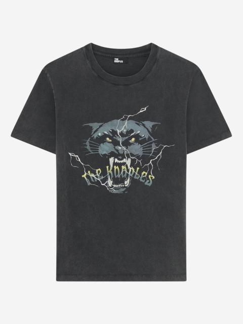 The Kooples T-SHIRT WITH BLACK PANTHER SCREEN PRINT