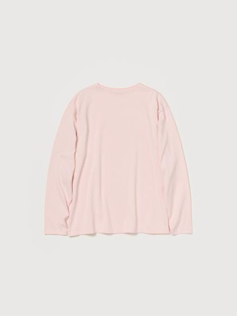 AURALEE LUSTER PLAITING BOAT-NECK L/S TEE