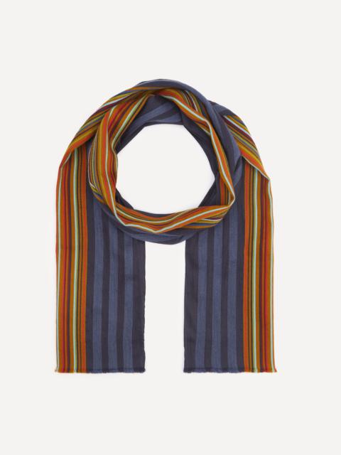 Paul Smith Logo Stripe Scarf