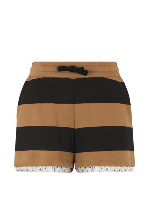 Valentino striped trim shorts