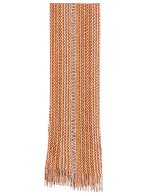 Missoni ZIG-ZAG VISCOSE FRINGED SCARF