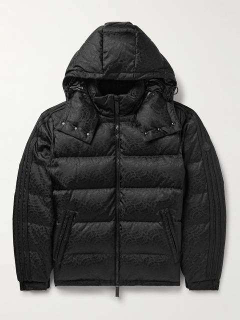 Moncler adidas Originals Alpbach Quilted Logo-Jacquard Shell Hooded Down Jacket