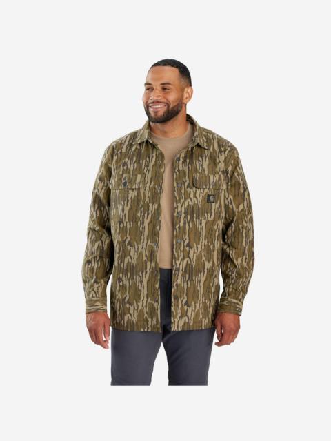 Carhartt Rugged Flex® Relaxed Fit Canvas Fleece-Lined Camo Shirt Jac