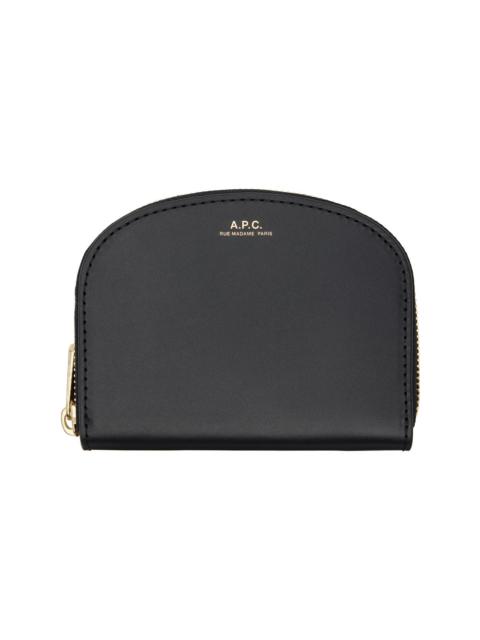 A.P.C. Black Demi-Lune Compact Wallet