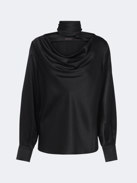 Max Mara Tie-detail silk blouse