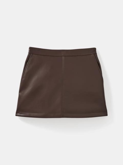 kate spade Faux Nappa Mini Skirt