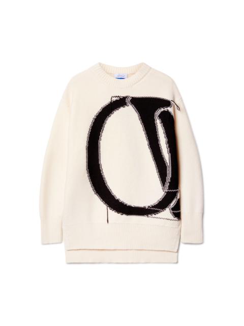Off-White Ow Maxi Logo Crewneck