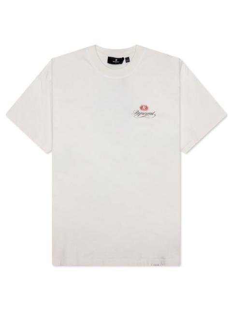 REPRESENT GRAND VINTAGE HAND DRAWN T-SHIRT - AGED WHITE
