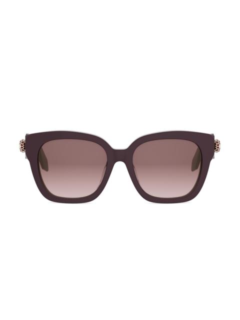 BVLGARI Women's Serpenti Forever 55MM Square Sunglasses - Violet Gradient Bordeaux