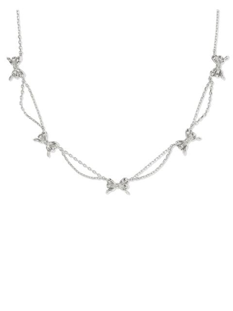KENDRA SCOTT Bow Silver Strand Necklace