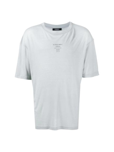 A-COLD-WALL* logo-print T-shirt