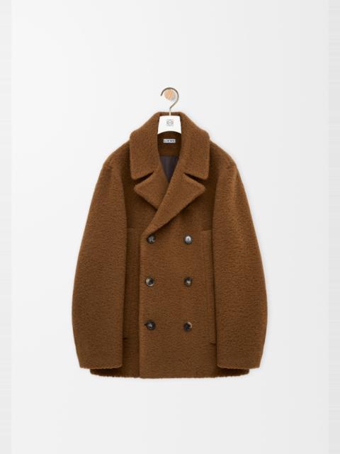 Loewe Peacoat in wool and mohair blend