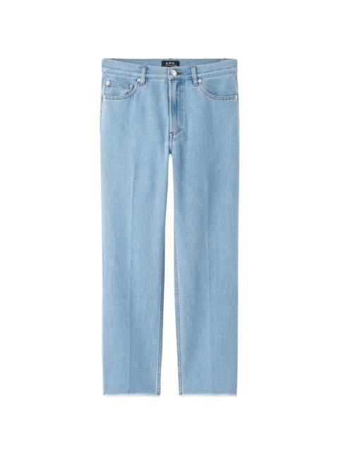 A.P.C. RUDIE JEANS - SOFT STONEWASHED DENIM - A.P.C. READY-TO-WEAR