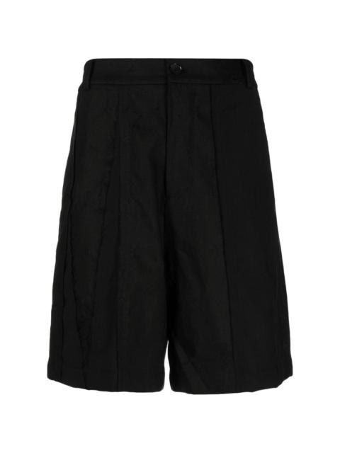 FENG CHEN WANG high-waisted wool shorts