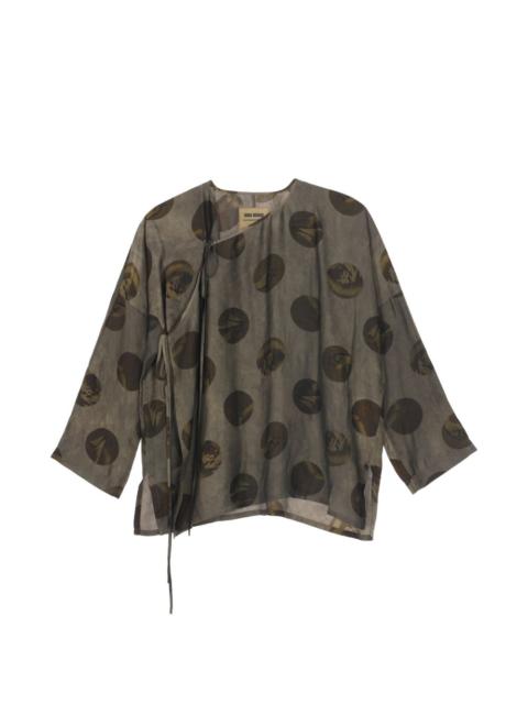 UMA WANG printed tanesha blouse