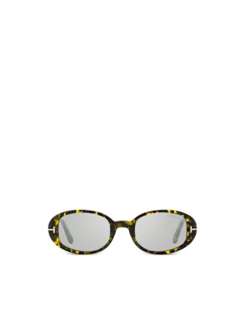 TOM FORD Iggy oval-frame sunglasses