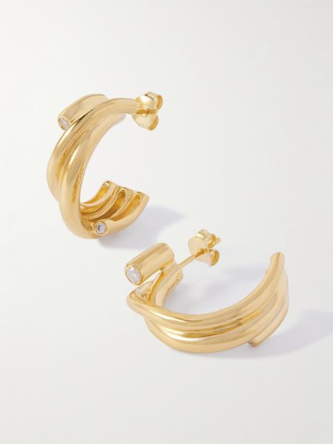 Completedworks Recycled Gold Vermeil Cubic Zirconia Earrings