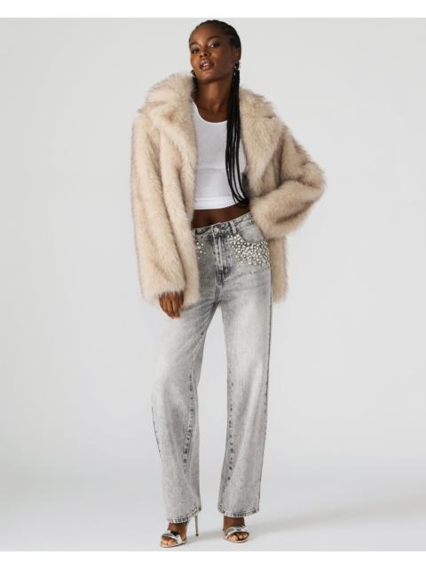 STEVE MADDEN KINDRA COAT NATURAL