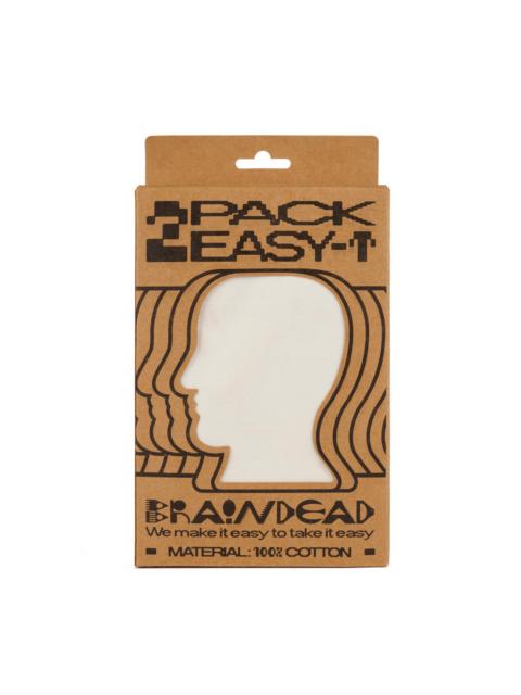 BRAIN DEAD 2 Pack Easy T-Shirts - Natural