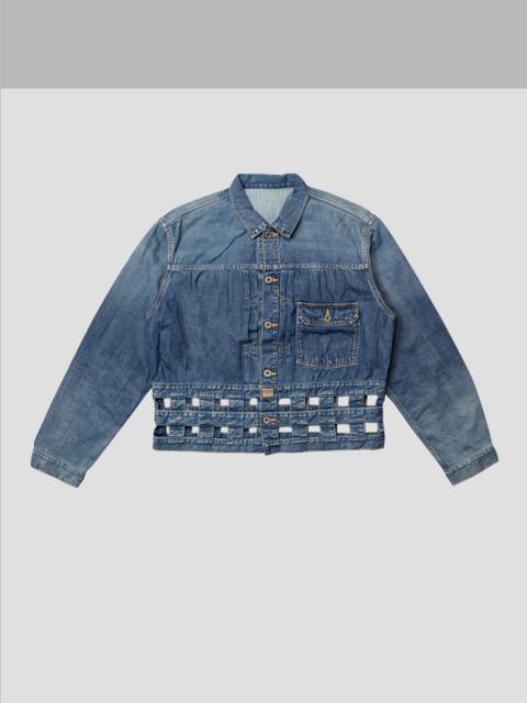 11.5oz DENIM WINDOWPANE 1st JACKET