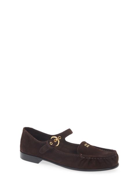 Miu Miu Miu Miu Mary Jane Loafer in Moro Suede at Nordstrom