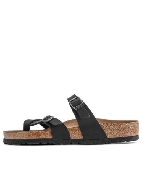 BIRKENSTOCK Birkenstock Mayari Vegan Birko-Flor Birkibuc Narrow Fit Sandals 'Black' 1021231