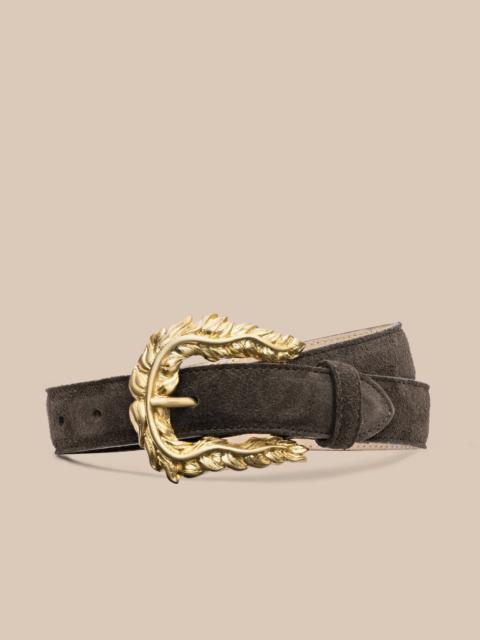 L'AGENCE Sedaris Suede Belt
