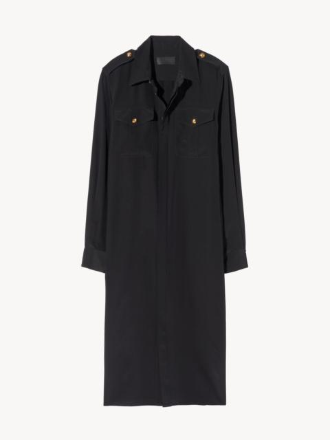 NILI LOTAN ADELAIDE SILK SHIRT DRESS