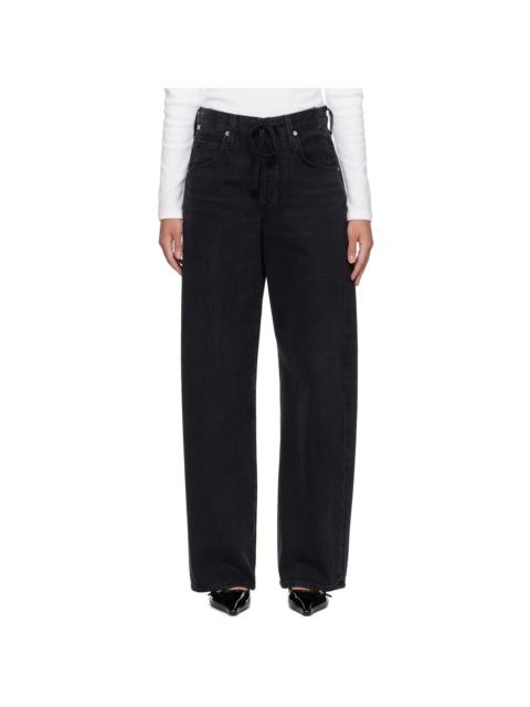 Citizens of Humanity Black Brynn Drawstring Jeans