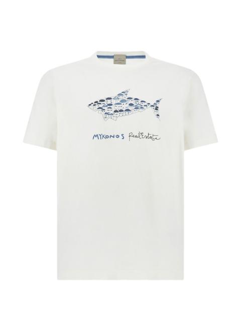 Paul & Shark Mikonos Real Estate print T-shirt