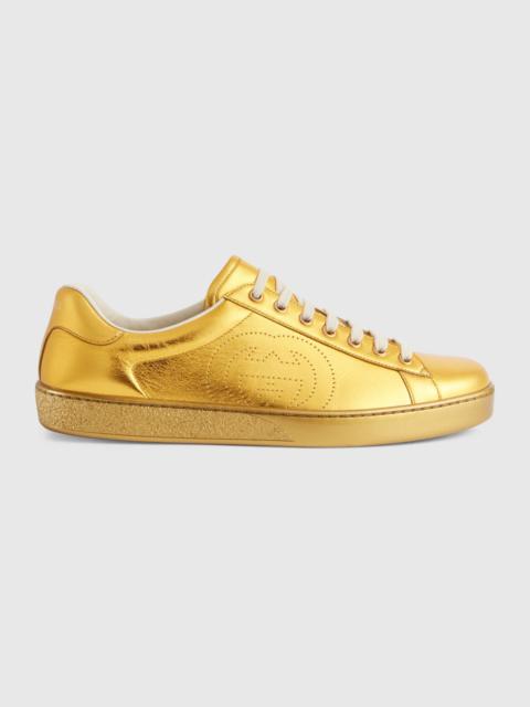 GUCCI Men's metallic Ace sneaker