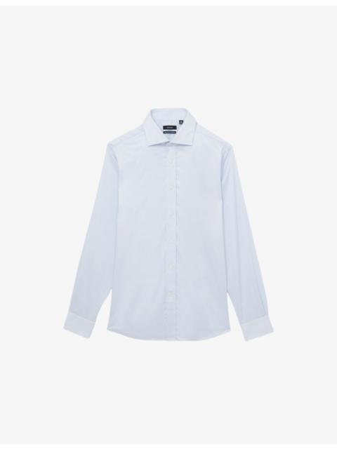 REISS Bishopsgate Long-Sleeved Cotton-Blend Shirt
