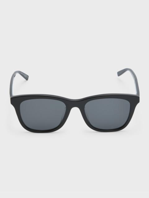 SAINT LAURENT Logo Square Acetate Sunglasses