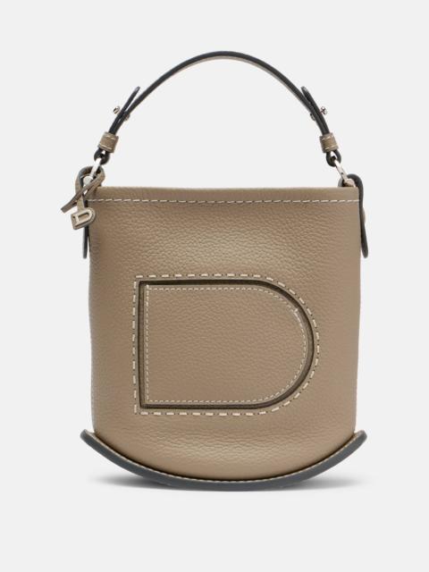 DELVAUX Pin Surpiqué Mini leather shoulder bag